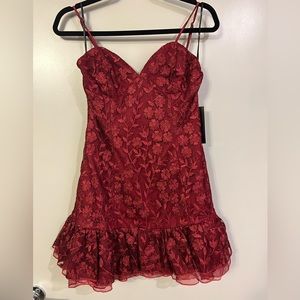 BRAND NEW WITH TAGS NWT Red Lulu’s Dress size Medium
